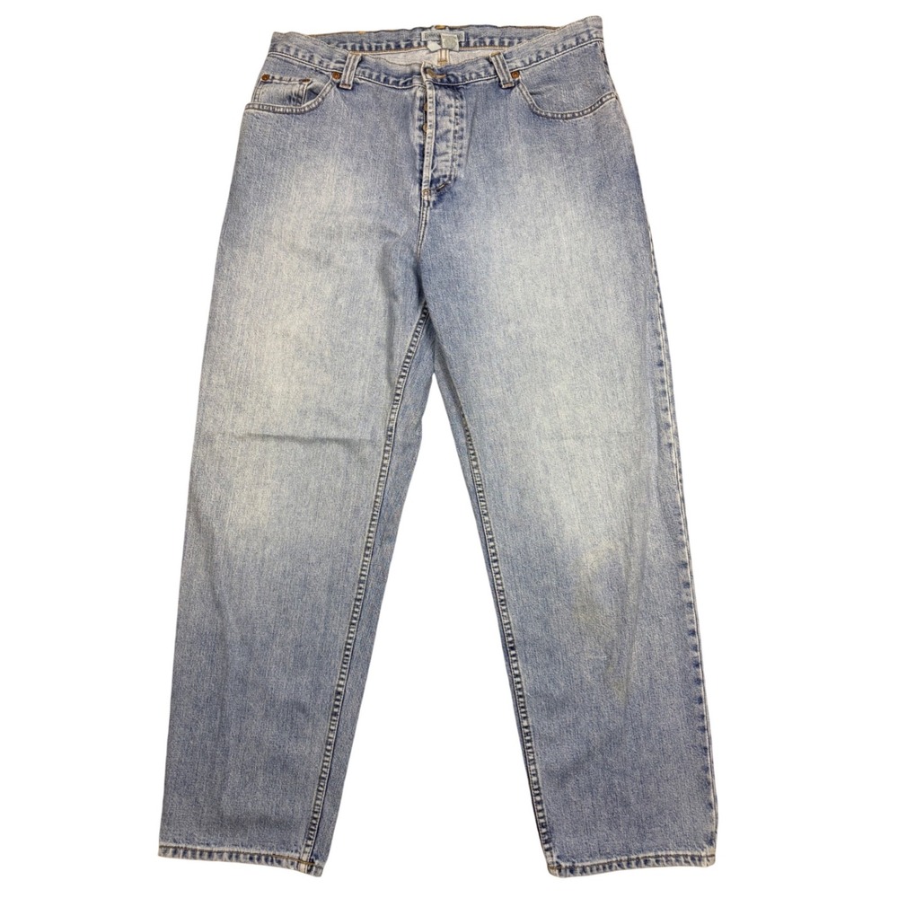 Vintage Banana Republic Rugged Jeans Mens 40x32 Button Fly Made Greece